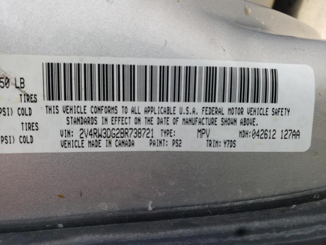 Photo 9 VIN: 2V4RW3DG2BR738721 - VOLKSWAGEN ROUTAN SE 