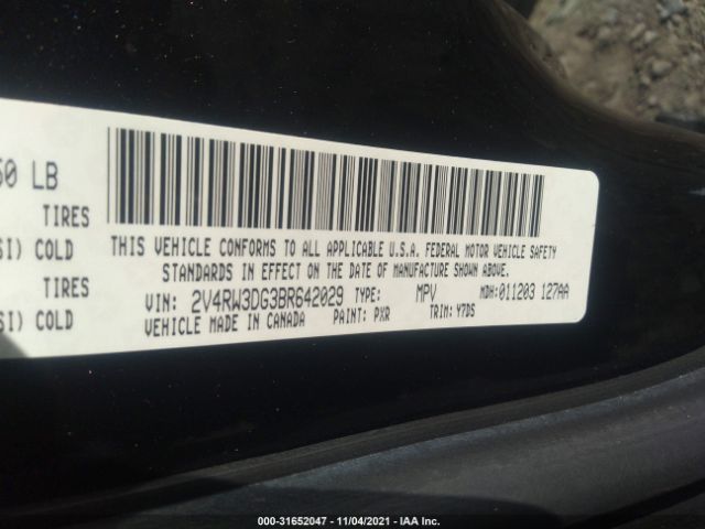 Photo 8 VIN: 2V4RW3DG3BR642029 - VOLKSWAGEN ROUTAN 