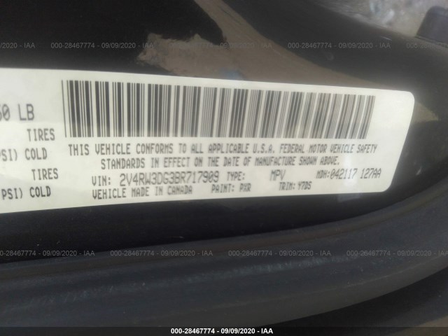 Photo 8 VIN: 2V4RW3DG3BR717909 - VOLKSWAGEN ROUTAN 