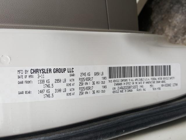 Photo 9 VIN: 2V4RW3DG5BR716972 - VOLKSWAGEN ROUTAN SE 