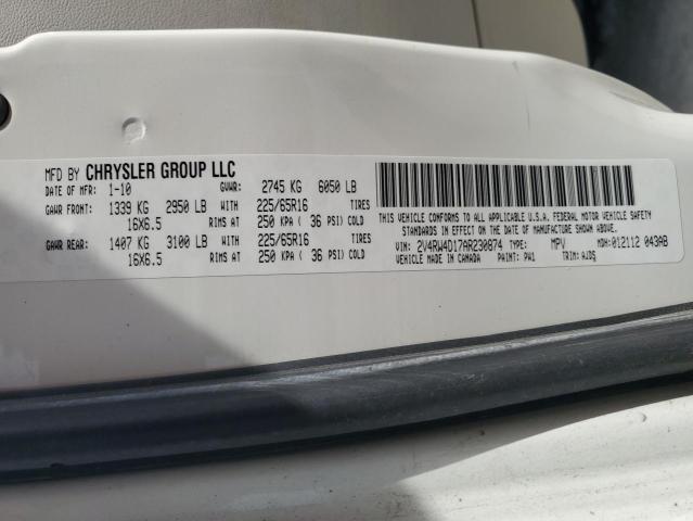 Photo 12 VIN: 2V4RW4D17AR230874 - VOLKSWAGEN ROUTAN S 