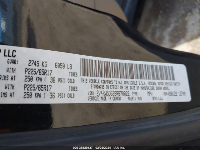 Photo 8 VIN: 2V4RW5DG3BR670022 - VOLKSWAGEN ROUTAN 