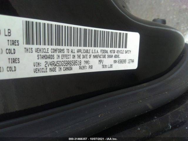 Photo 8 VIN: 2V4RW5DG5BR658518 - VOLKSWAGEN ROUTAN 