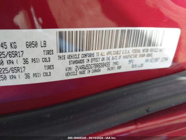 Photo 8 VIN: 2V4RW5DG7BR658455 - VOLKSWAGEN ROUTAN 