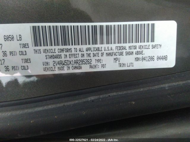 Photo 8 VIN: 2V4RW5DX1AR295262 - VOLKSWAGEN ROUTAN 