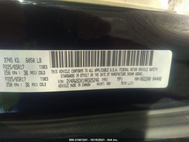 Photo 8 VIN: 2V4RW5DX1AR325246 - VOLKSWAGEN ROUTAN 