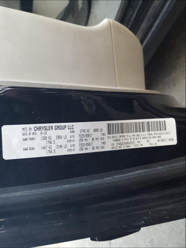 Photo 9 VIN: 2V4RW5DX9AR435221 - VOLKSWAGEN ROUTAN SEL 