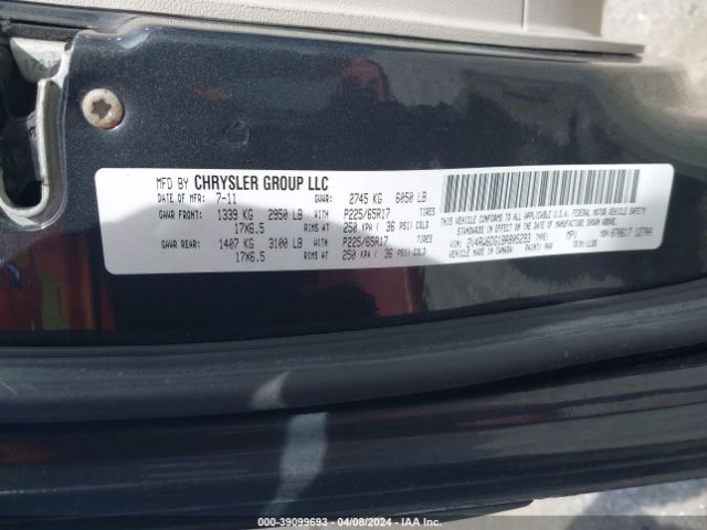 Photo 8 VIN: 2V4RW6DG1BR805293 - VOLKSWAGEN ROUTAN 