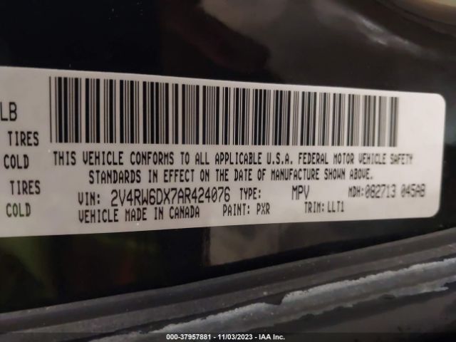 Photo 8 VIN: 2V4RW6DX7AR424076 - VOLKSWAGEN ROUTAN 