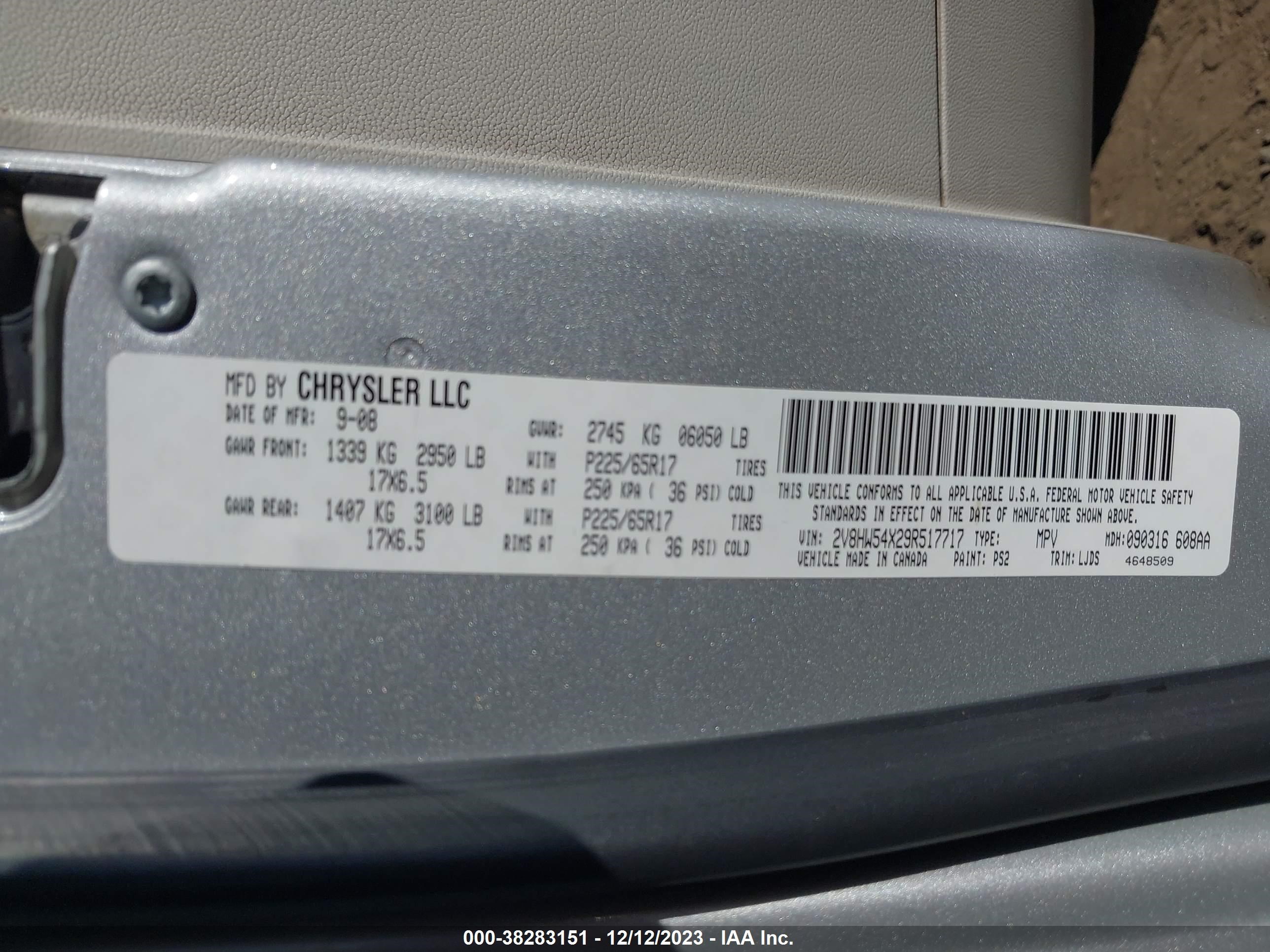 Photo 8 VIN: 2V8HW54X29R517717 - VOLKSWAGEN ROUTAN 