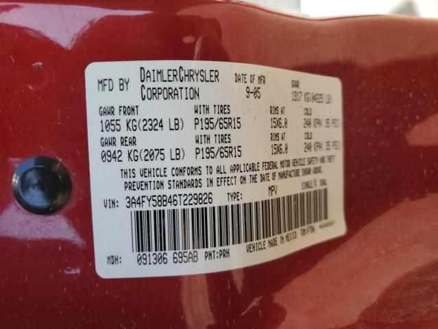 Photo 11 VIN: 3A4FY58B46T229826 - CHRYSLER PT CRUISER 