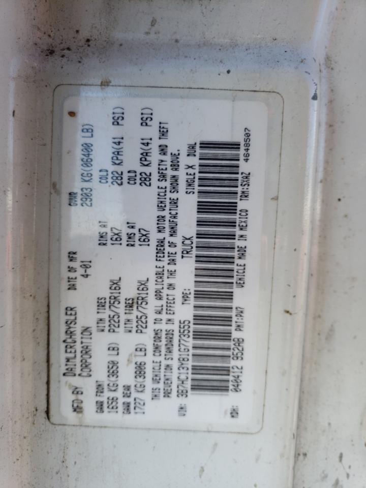 Photo 11 VIN: 3B7HC13Y81G773555 - DODGE RAM 1500 