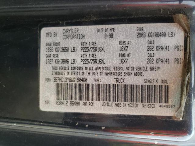 Photo 9 VIN: 3B7HC13Y8WG190460 - DODGE RAM 1500 