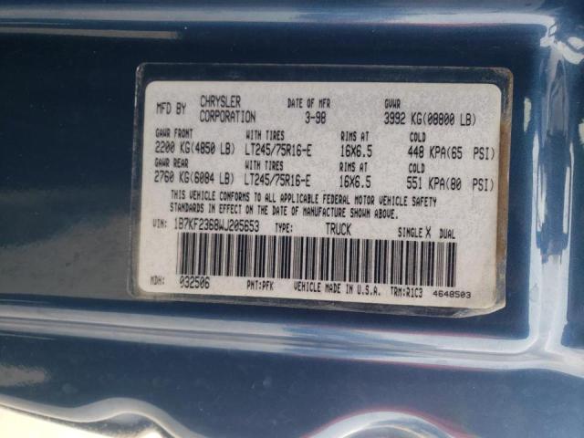 Photo 9 VIN: 3B7KF23642M307447 - DODGE RAM 2500 