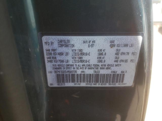 Photo 11 VIN: 3B7MF33D5VM589728 - DODGE RAM 3500 