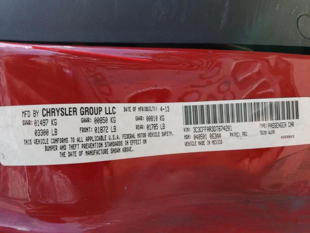 Photo 11 VIN: 3C3CFFAR3DT674281 - FIAT 500 POP 