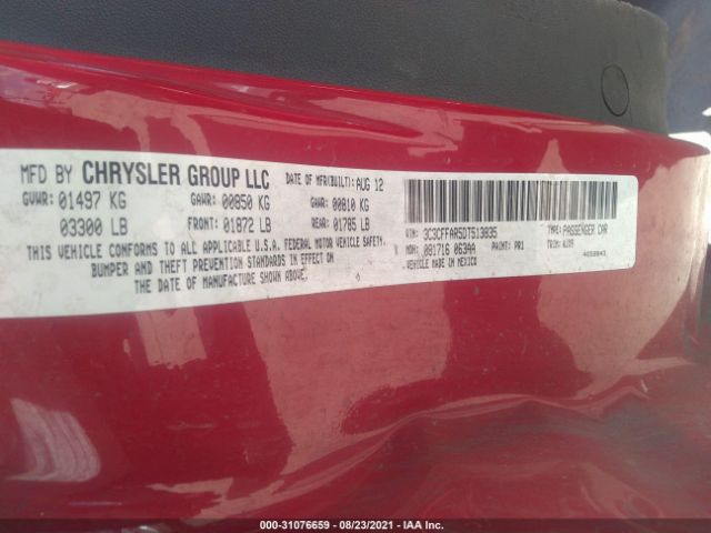 Photo 8 VIN: 3C3CFFAR5DT513835 - FIAT 500 