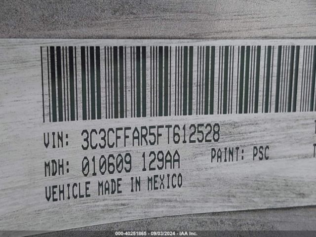 Photo 8 VIN: 3C3CFFAR5FT612528 - FIAT 500 