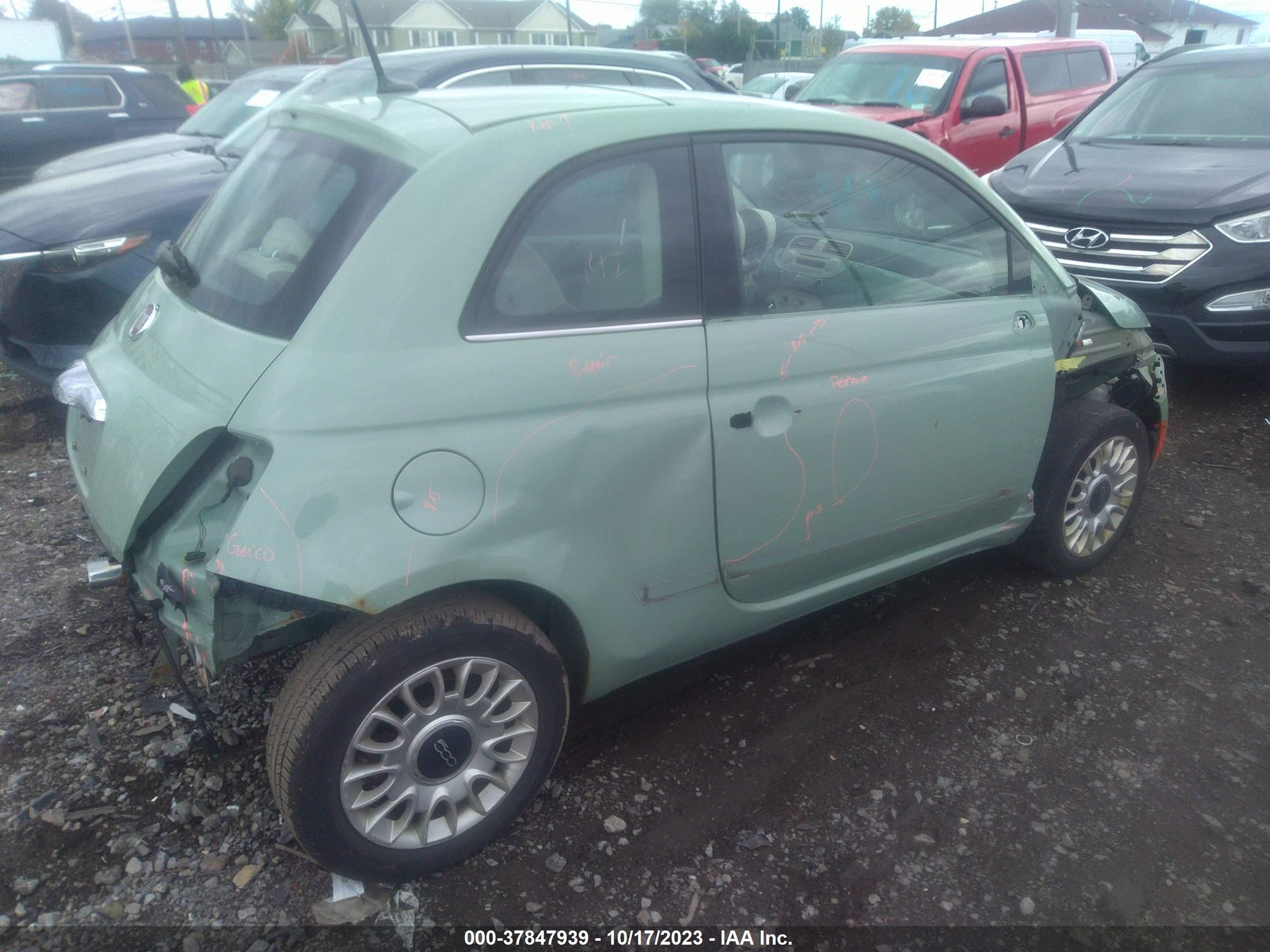 Photo 3 VIN: 3C3CFFCR3CT140483 - FIAT 500 