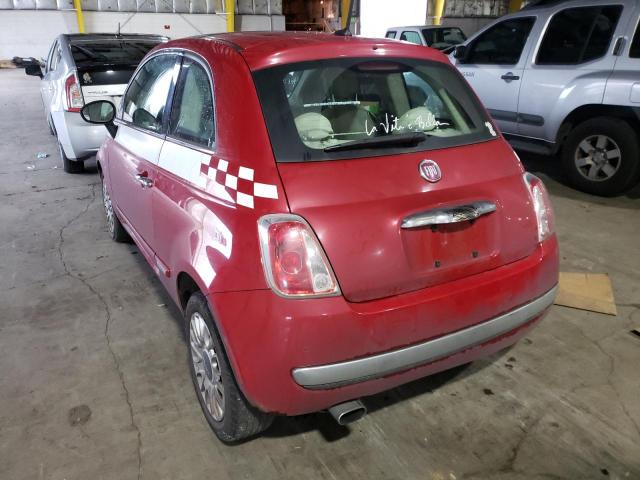 Photo 2 VIN: 3C3CFFCR7CT270525 - FIAT 500 LOUNGE 