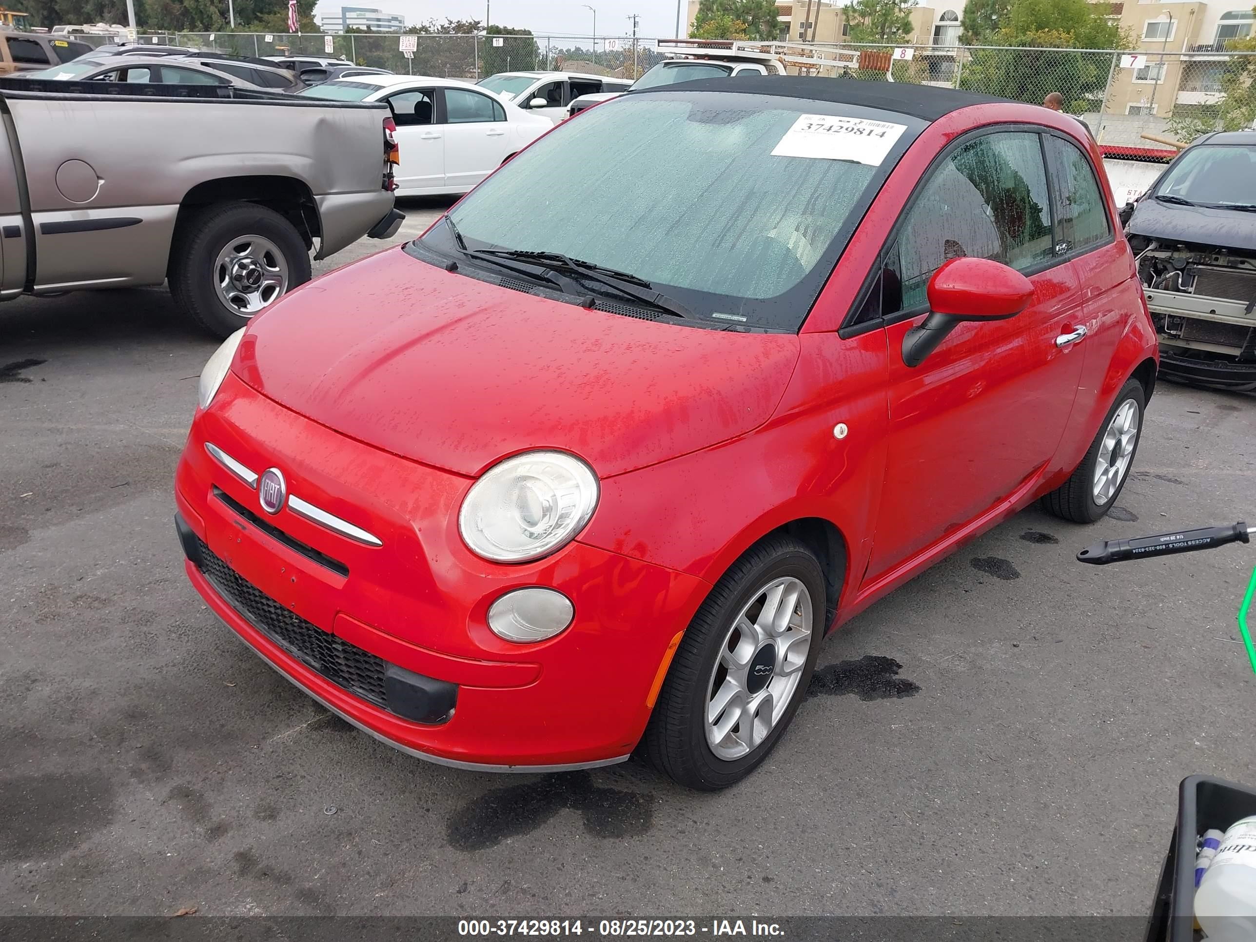 Photo 1 VIN: 3C3CFFDR3CT379014 - FIAT 500 