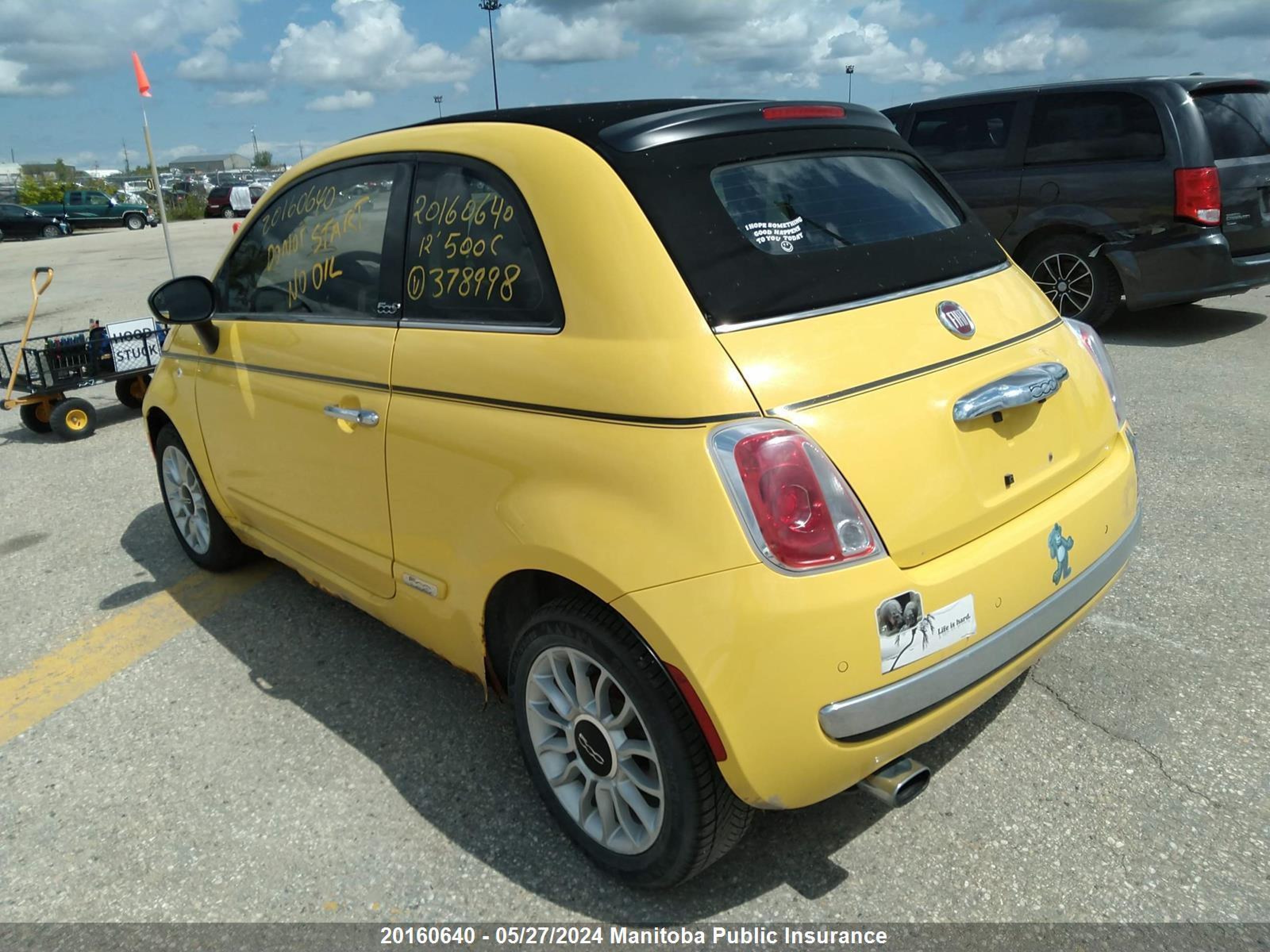 Photo 2 VIN: 3C3CFFER2CT378998 - FIAT 500 