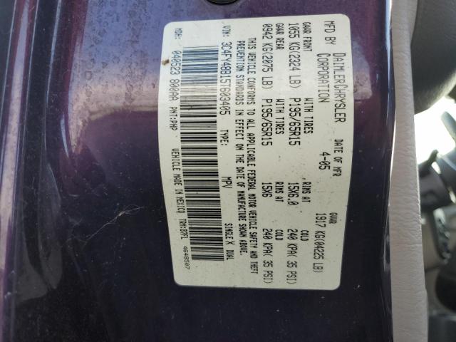 Photo 11 VIN: 3C4FY48B15T603405 - CHRYSLER PT CRUISER 