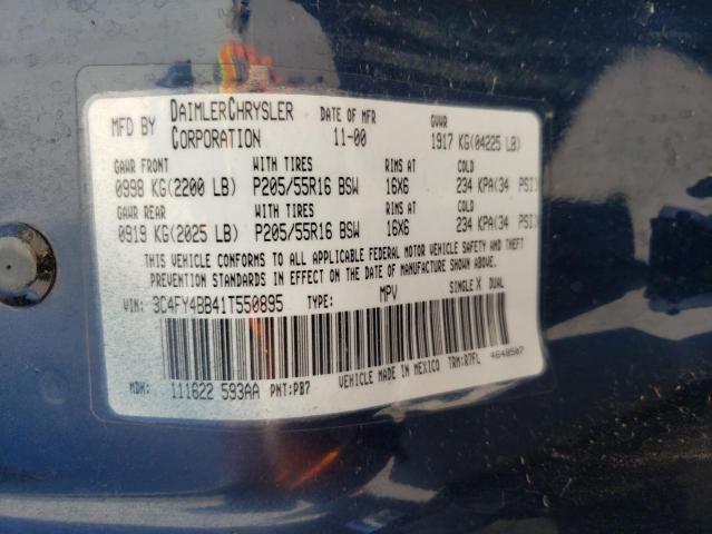 Photo 12 VIN: 3C4FY4BB41T550895 - CHRYSLER PT CRUISER 