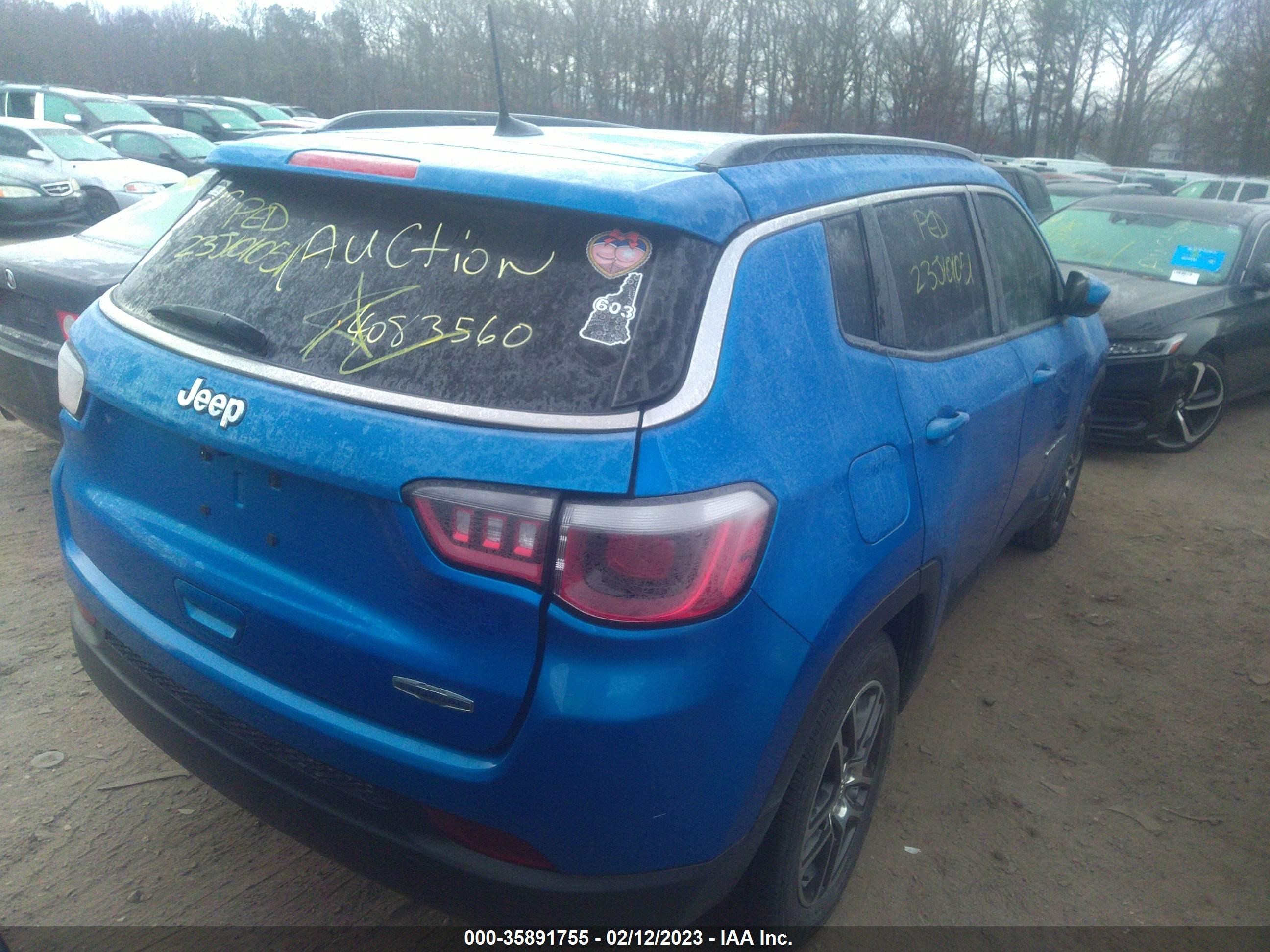 Photo 3 VIN: 3C4NJCBB0KT749289 - JEEP COMPASS 