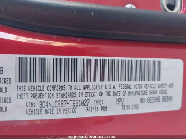 Photo 8 VIN: 3C4NJCBB7HT691027 - JEEP COMPASS 