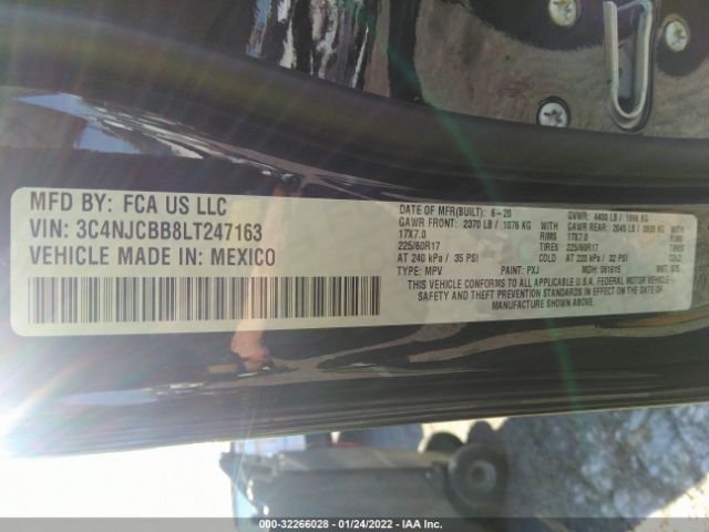 Photo 8 VIN: 3C4NJCBB8LT247163 - JEEP COMPASS 