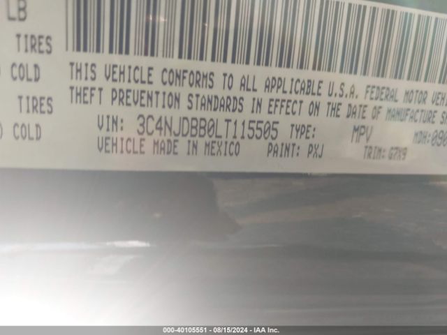 Photo 8 VIN: 3C4NJDBB0LT115505 - JEEP COMPASS 