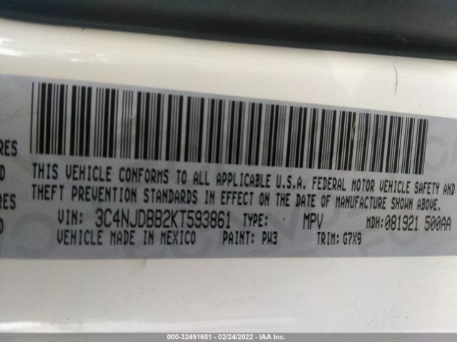 Photo 8 VIN: 3C4NJDBB2KT593861 - JEEP COMPASS 