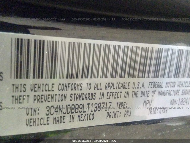 Photo 8 VIN: 3C4NJDBB9LT138717 - JEEP COMPASS 