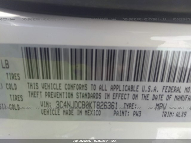 Photo 8 VIN: 3C4NJDCB0KT826361 - JEEP COMPASS 