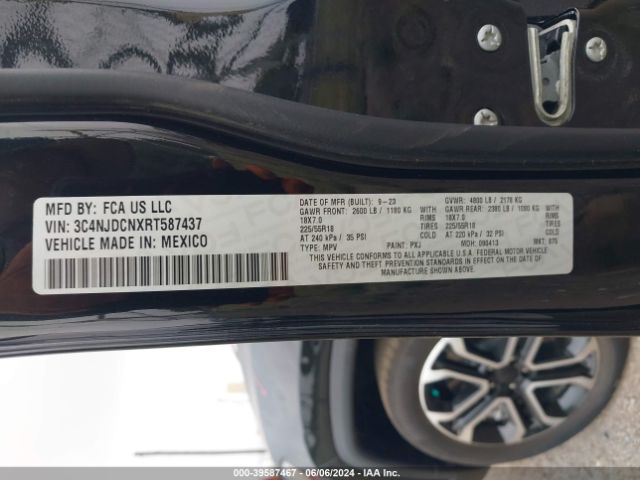 Photo 8 VIN: 3C4NJDCNXRT587437 - JEEP COMPASS 