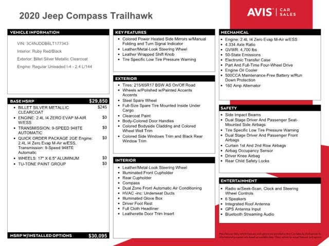 Photo 9 VIN: 3C4NJDDB6LT177343 - JEEP COMPASS TR 