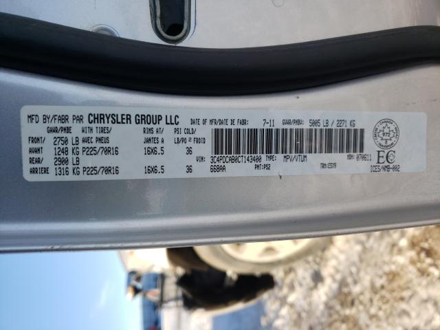 Photo 9 VIN: 3C4PDCAB0CT143400 - DODGE JOURNEY SE 