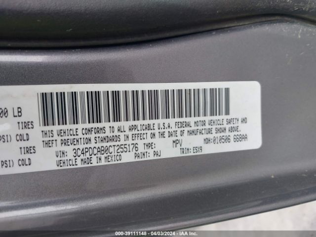 Photo 8 VIN: 3C4PDCAB0CT255176 - DODGE JOURNEY 