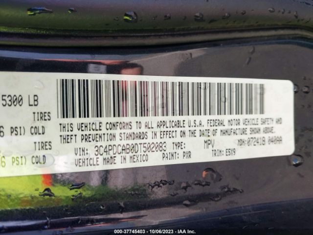 Photo 8 VIN: 3C4PDCAB0DT502083 - DODGE JOURNEY 