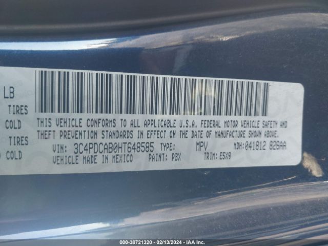 Photo 8 VIN: 3C4PDCAB0HT648585 - DODGE JOURNEY 