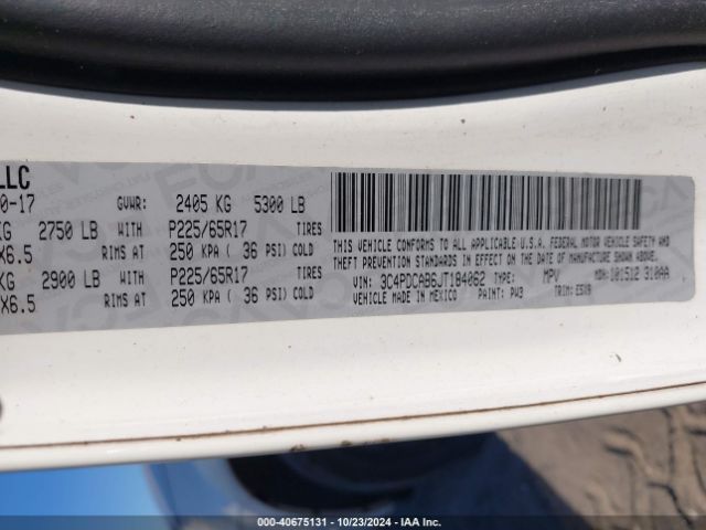 Photo 8 VIN: 3C4PDCAB0JT158895 - DODGE JOURNEY 