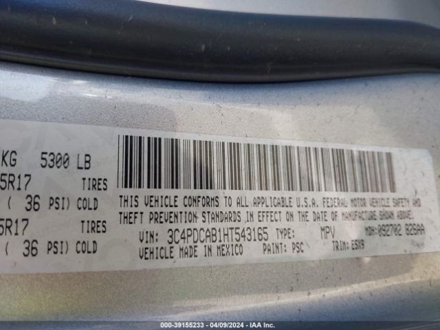 Photo 8 VIN: 3C4PDCAB1HT543165 - DODGE JOURNEY 