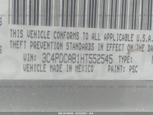 Photo 8 VIN: 3C4PDCAB1HT552545 - DODGE JOURNEY 