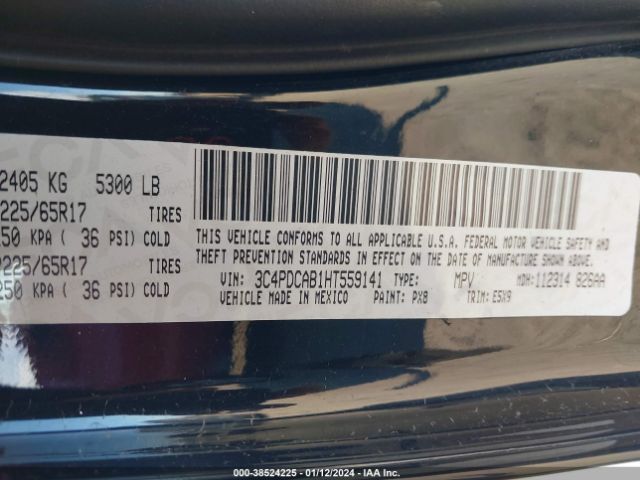 Photo 8 VIN: 3C4PDCAB1HT559141 - DODGE JOURNEY 