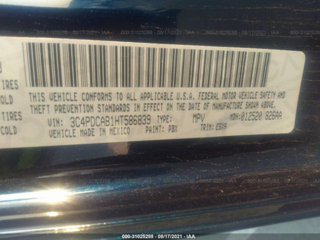 Photo 8 VIN: 3C4PDCAB1HT586839 - DODGE JOURNEY 