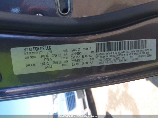 Photo 8 VIN: 3C4PDCAB1JT276051 - DODGE JOURNEY 