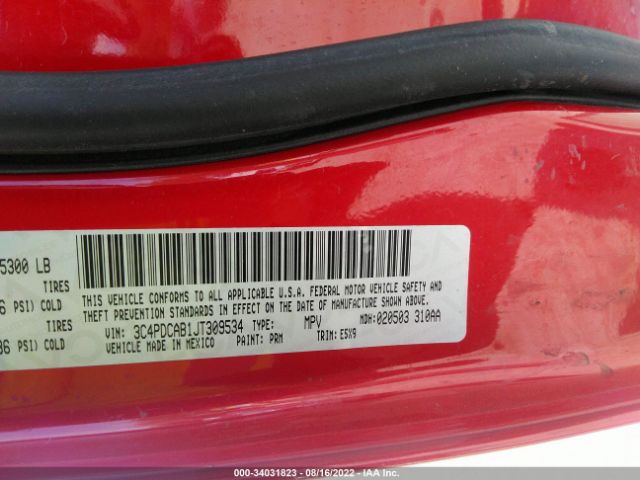 Photo 8 VIN: 3C4PDCAB1JT309534 - DODGE JOURNEY 