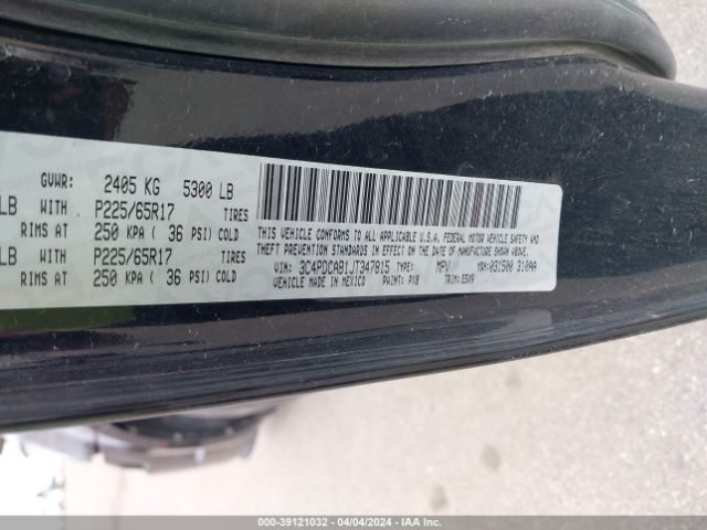 Photo 8 VIN: 3C4PDCAB1JT347815 - DODGE JOURNEY 