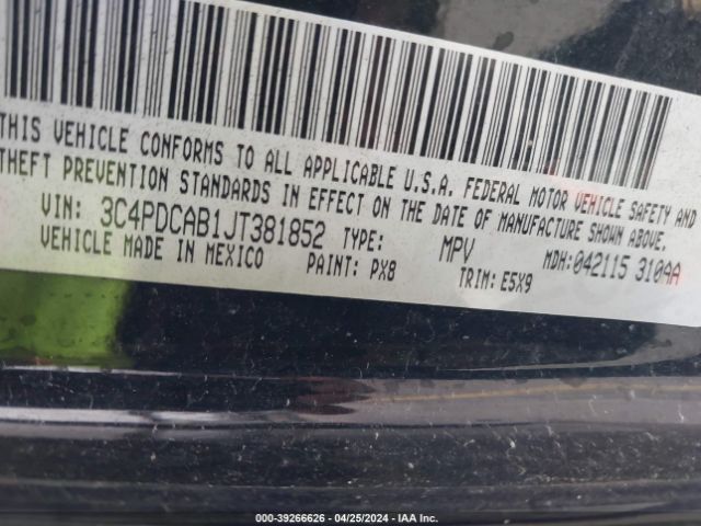 Photo 8 VIN: 3C4PDCAB1JT381852 - DODGE JOURNEY 